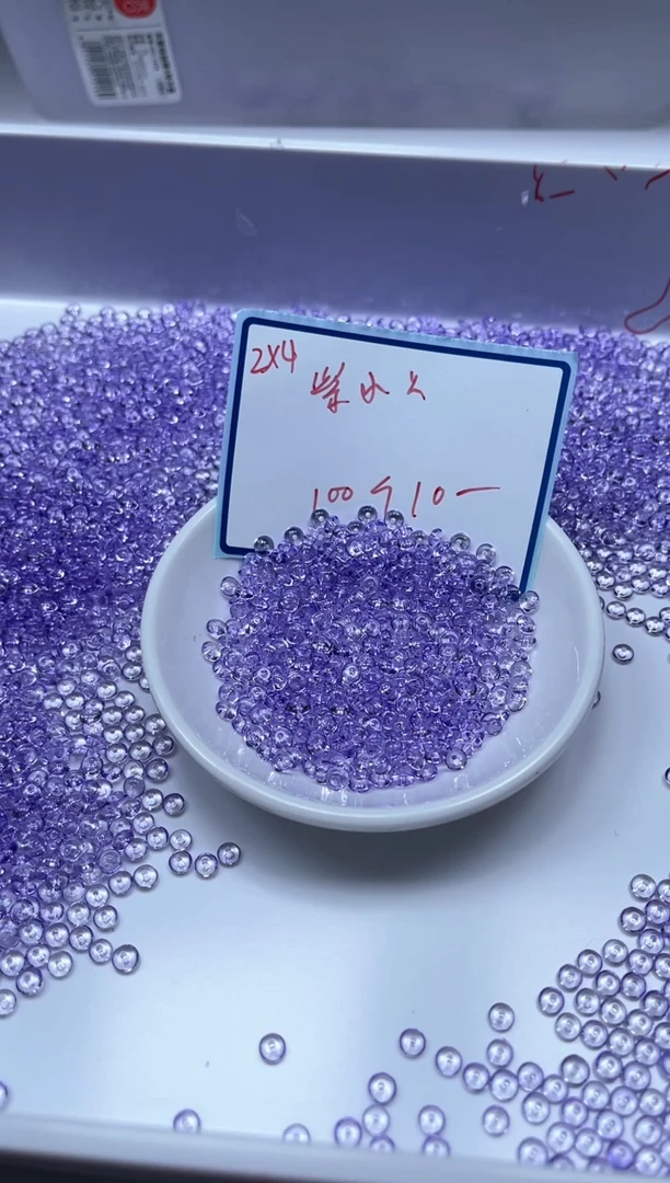 水晶珠宝半成品未镶嵌M735维多利2*4mm100个10元