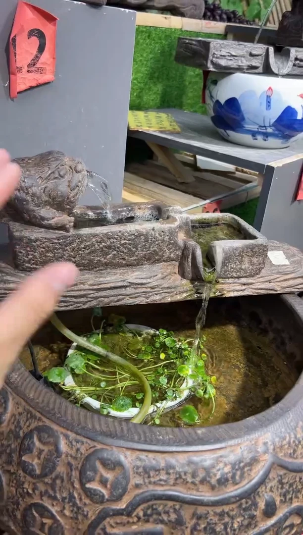花盆流水摆件金蝉流水Y-070