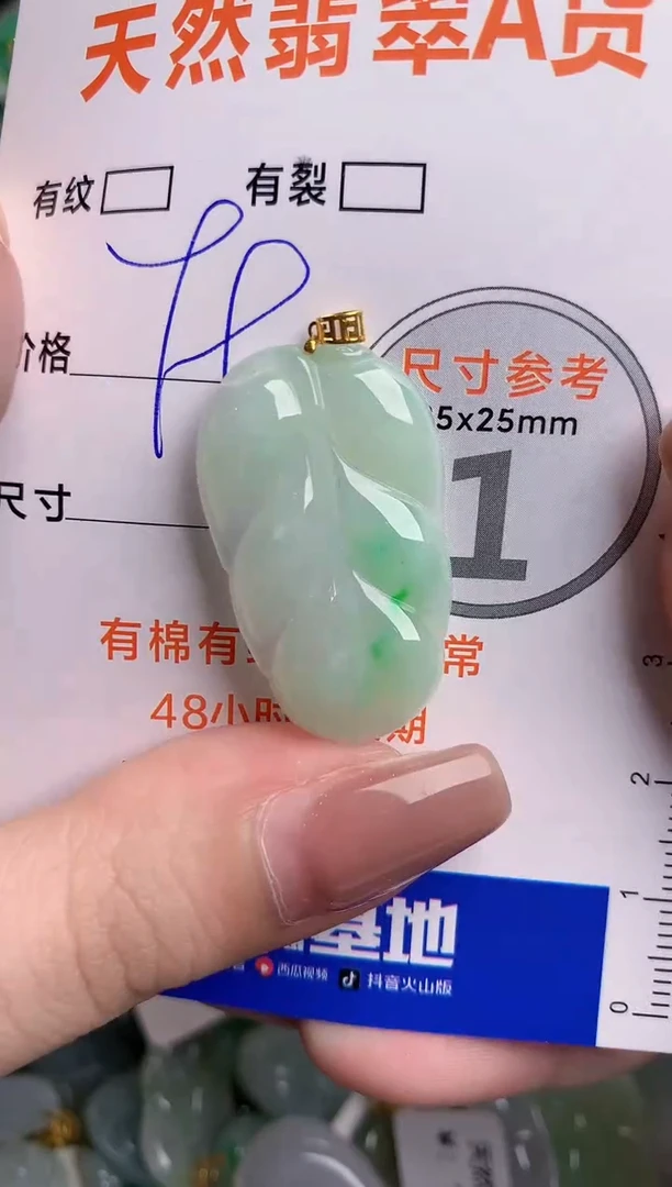 翡翠18K金镶嵌颈饰24001795