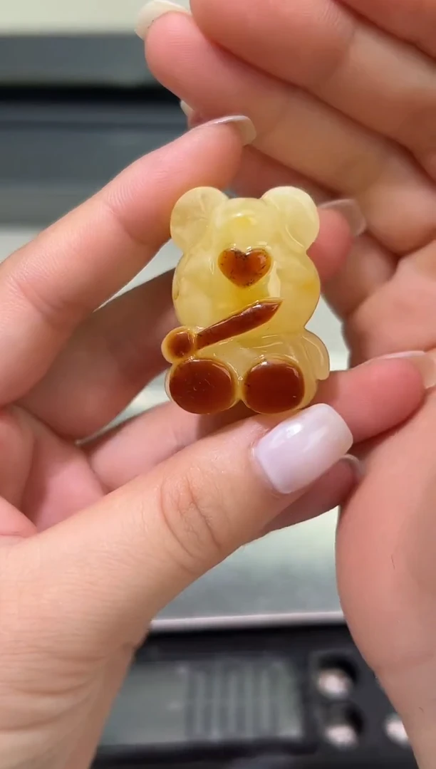 裸石琥珀未镶嵌琥珀蜜蜡吊坠
