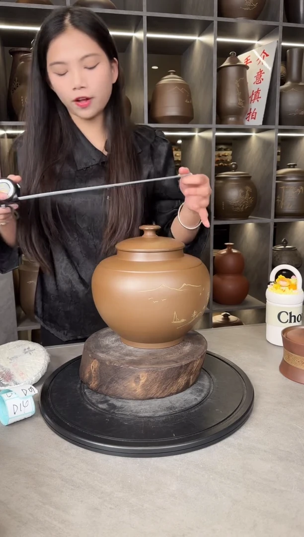 【闪购商品】罐本陶手作坭兴陶2-3斤装茶叶罐手工痕迹