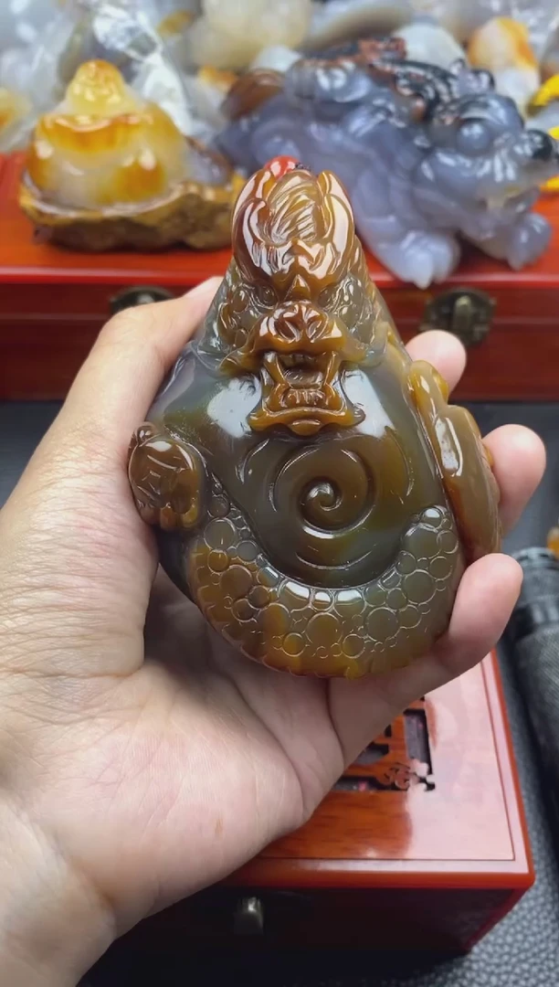 玛瑙/玉髓手把未镶嵌魔*师00