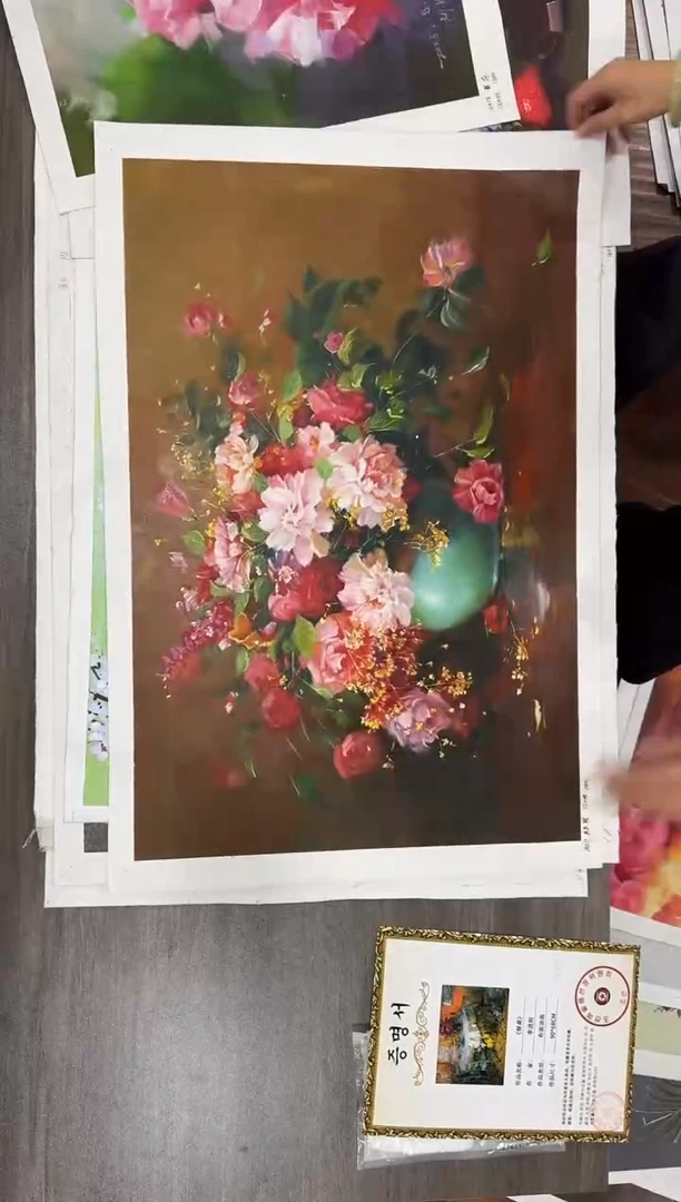 油画【62号】约50*70cm丨朝鲜原创纯手绘孤品油画丨顺丰包邮