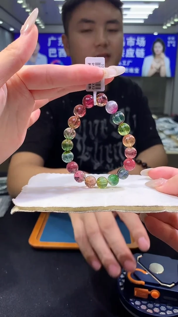未镶嵌手链碧玺SSSSS云端玫瑰西瓜碧玺单圈    10xm