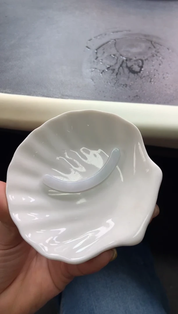 【闪购商品】翡翠颈饰未镶嵌玉璜-编绳
