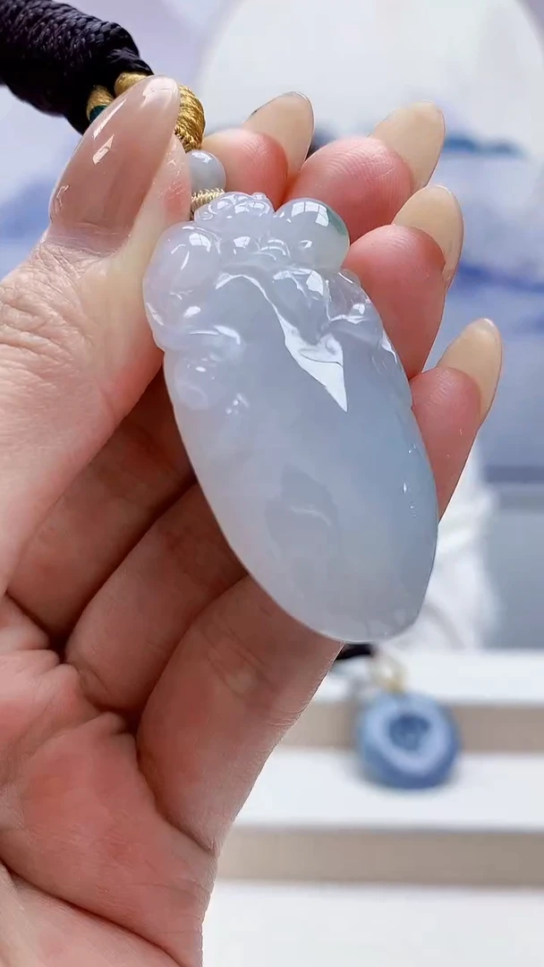 未镶嵌定制翡翠4852MM-毛货挂件30