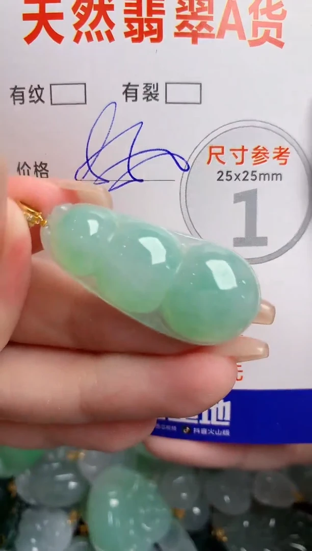 翡翠18K金镶嵌颈饰1069783419