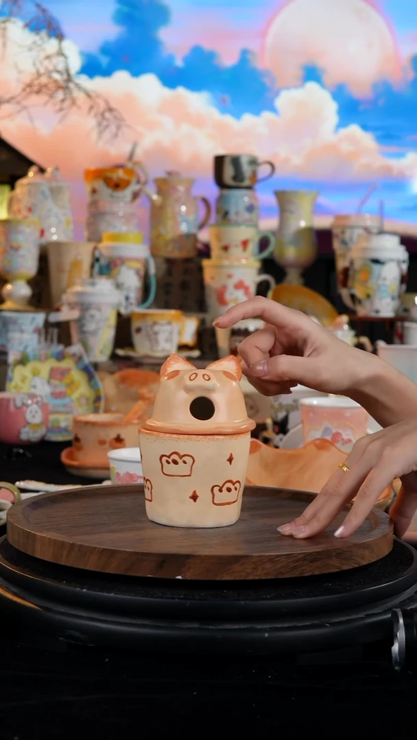 陶瓷便携款手工手绘景德镇陶瓷