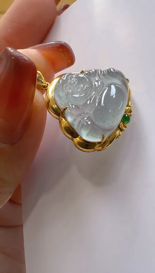 【闪购商品】翡翠吊坠(不含链)18K金镶嵌多样性团购发一件