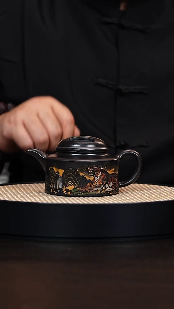 茶壶紫砂牛盖