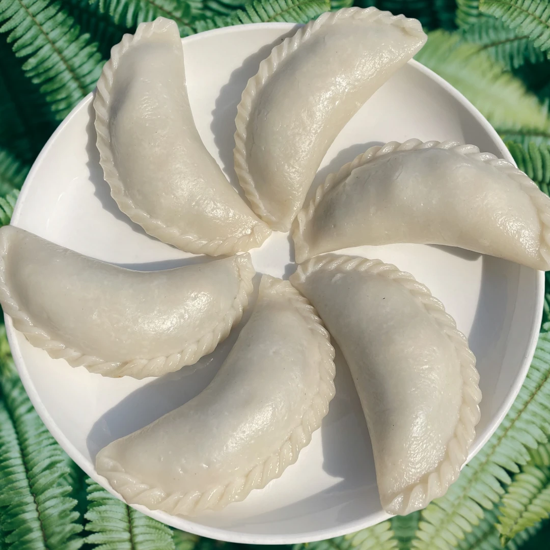 桐庐米粿饺子米粿纯手工制作大菜饺子，白米果，每个80g