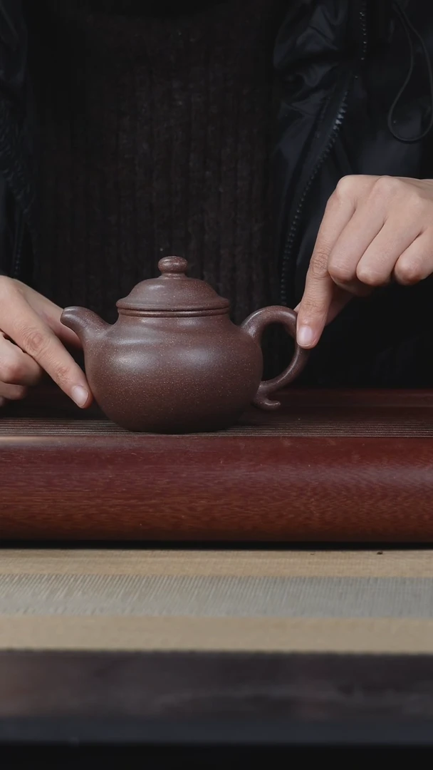 【闪购商品】紫砂茶杯粗砂莲子紫砂壶