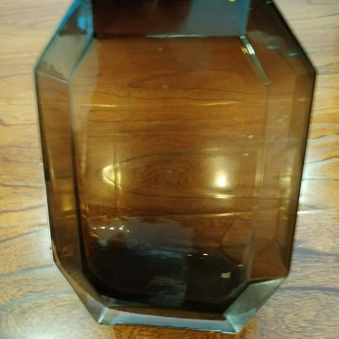 【微瑕福利】琉璃摆件【六面体花瓶】设计款琉璃摆件精致桌面装饰摆件