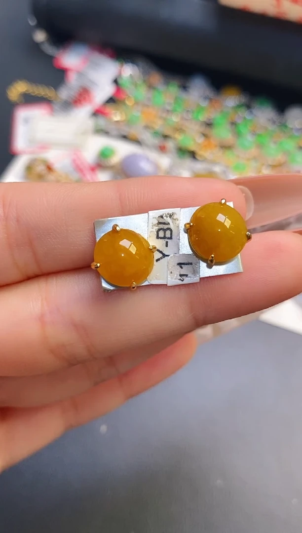 银S925镶嵌戒指翡翠天然