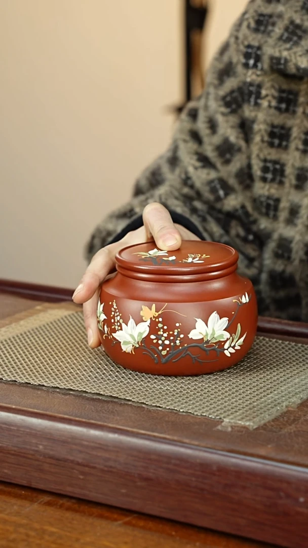 宜兴原矿紫砂茶叶罐