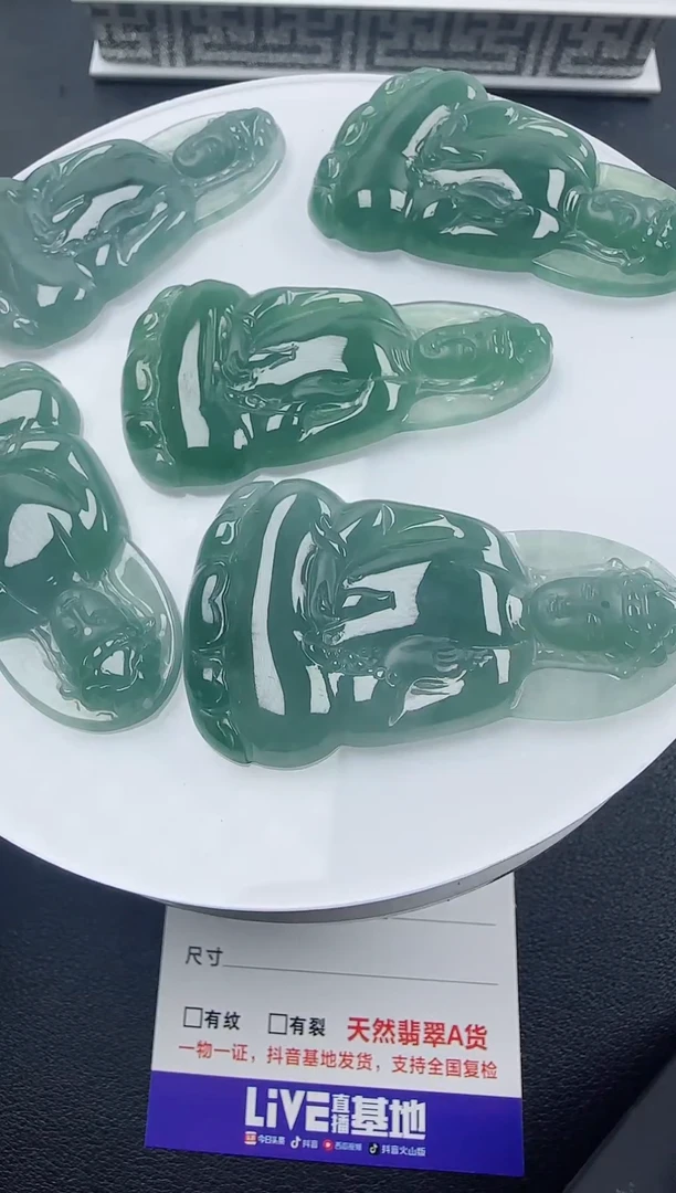 【闪购商品】翡翠颈饰未镶嵌翡翠素衣观音（多样性发其一）