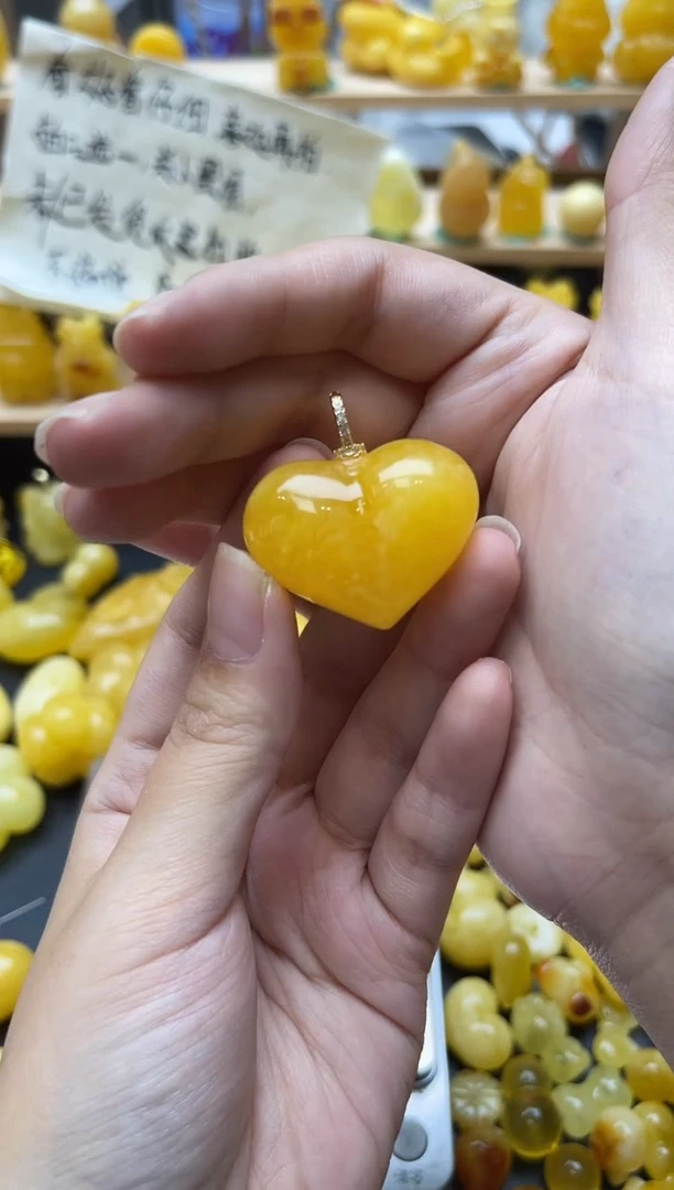 琥珀银S925镶嵌珠宝奇石113琥珀蜜蜡微瑕