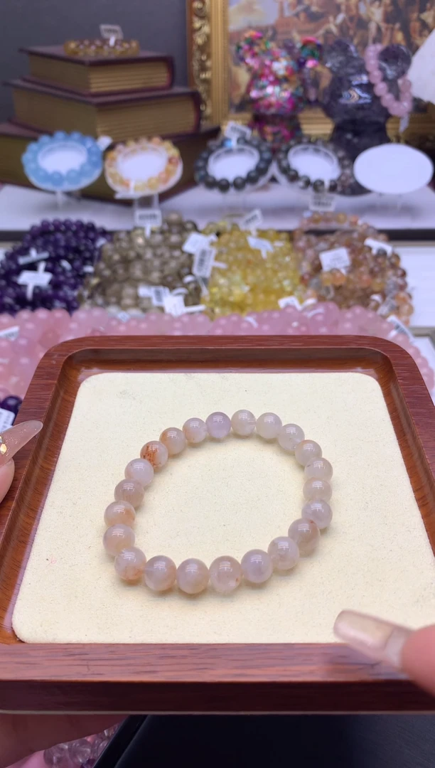 【闪购商品】水晶手串未镶嵌8+兔毛幽灵