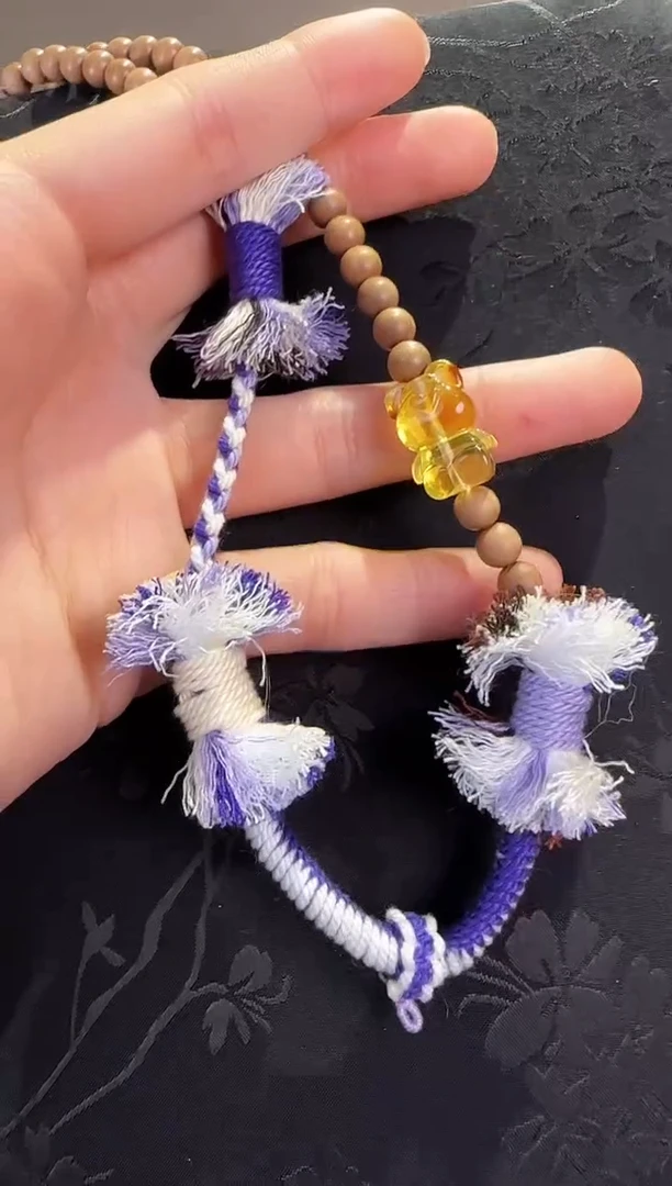 琥珀颈饰未镶嵌小熊款