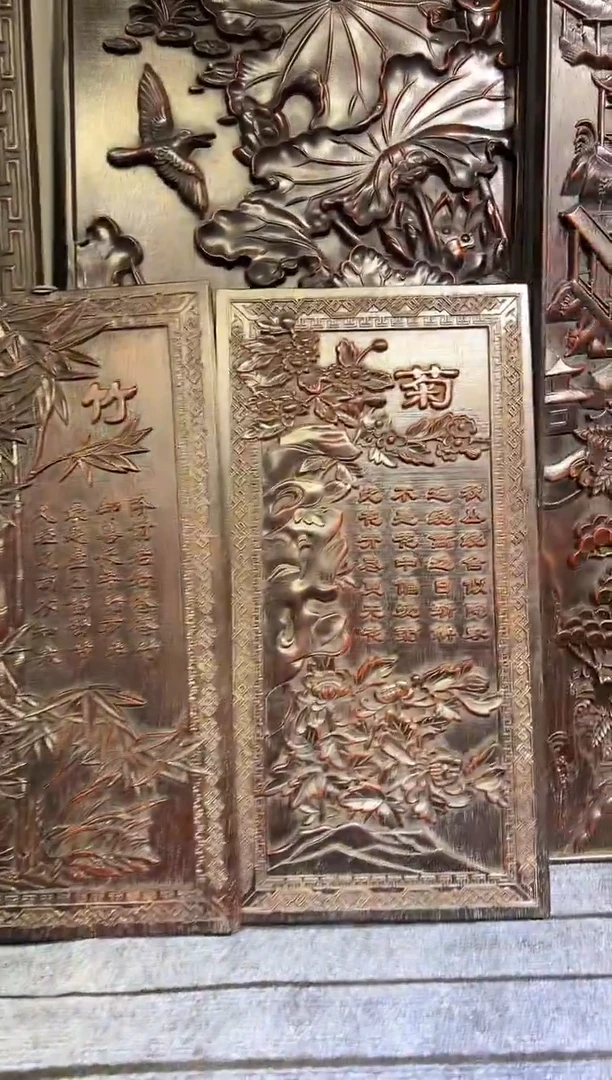 木紫檀雕刻一物一拍