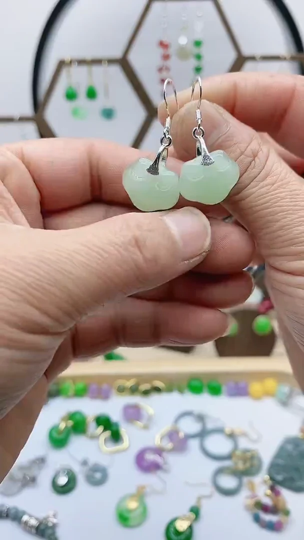 未镶嵌和田玉耳饰222