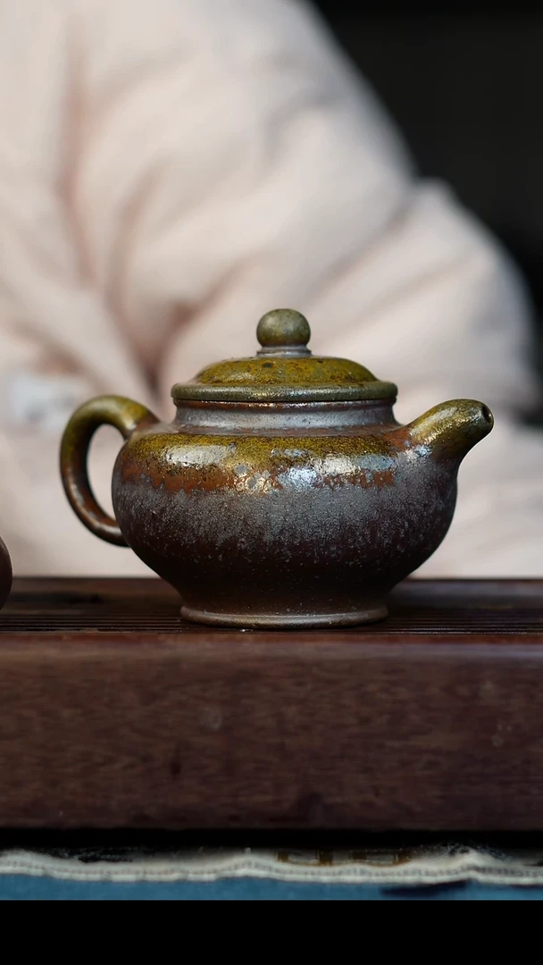 茶壶紫砂柴烧紫砂掇只