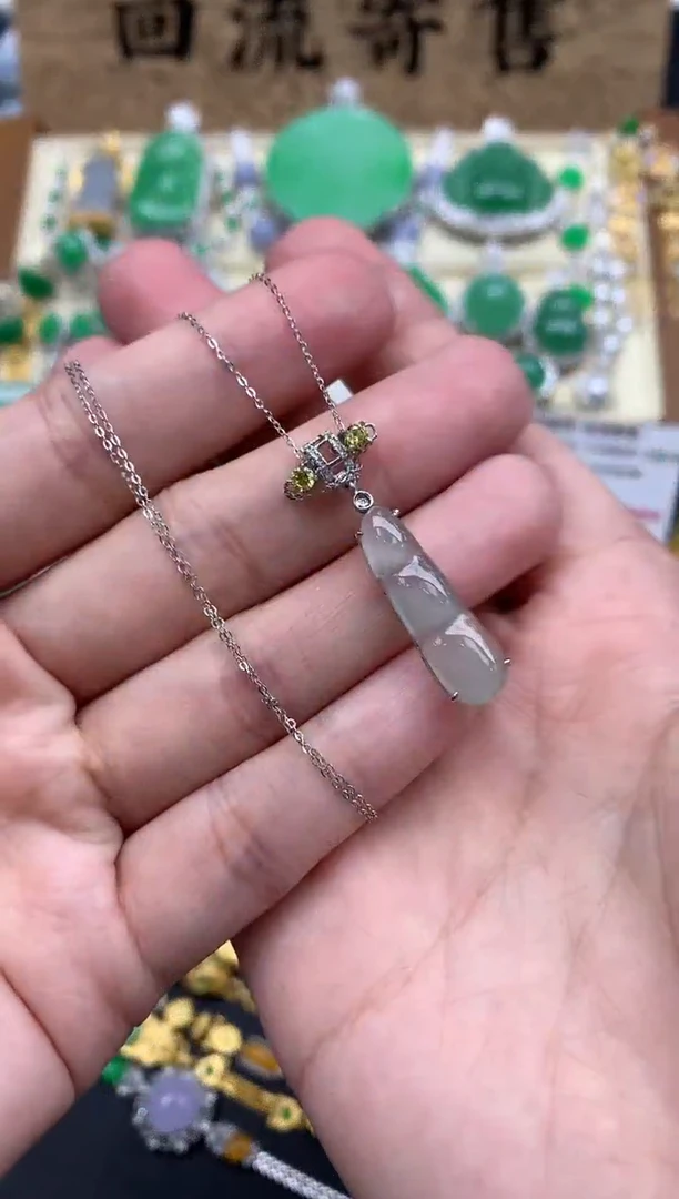 【闪购商品】翡翠颈饰18K金镶嵌78-中国好珍宝