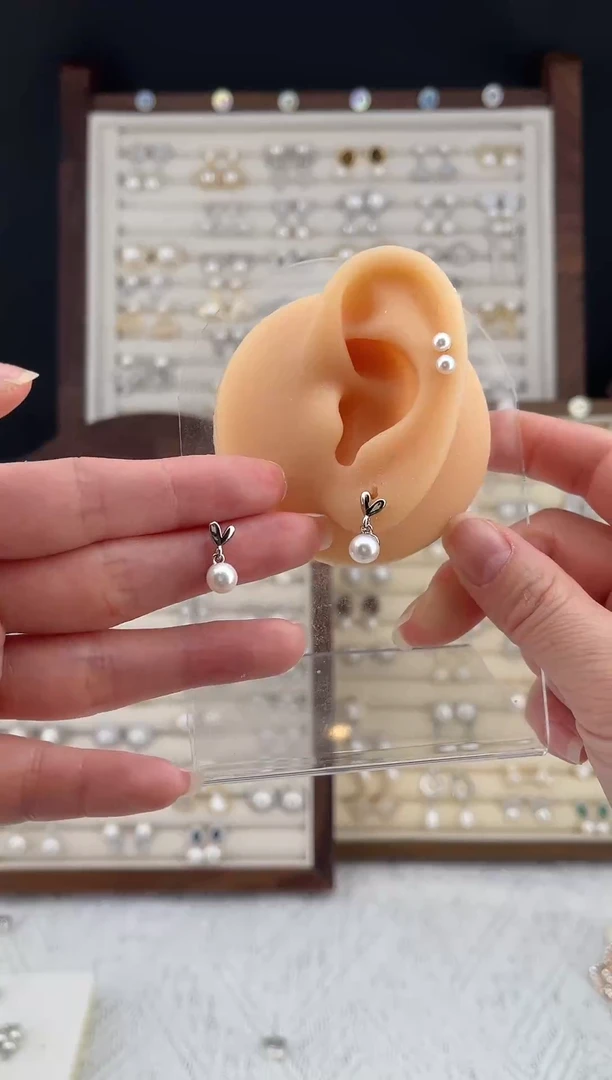 合金耳饰淡水珍珠21