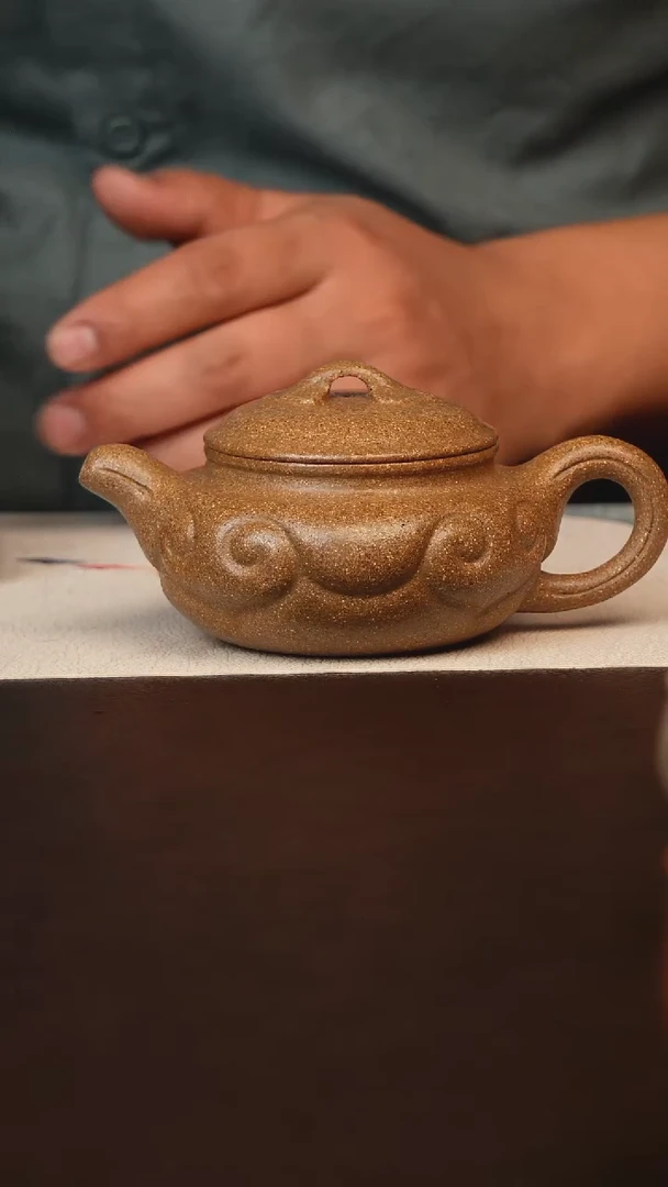 茶壶紫砂原矿紫砂如意仿古
