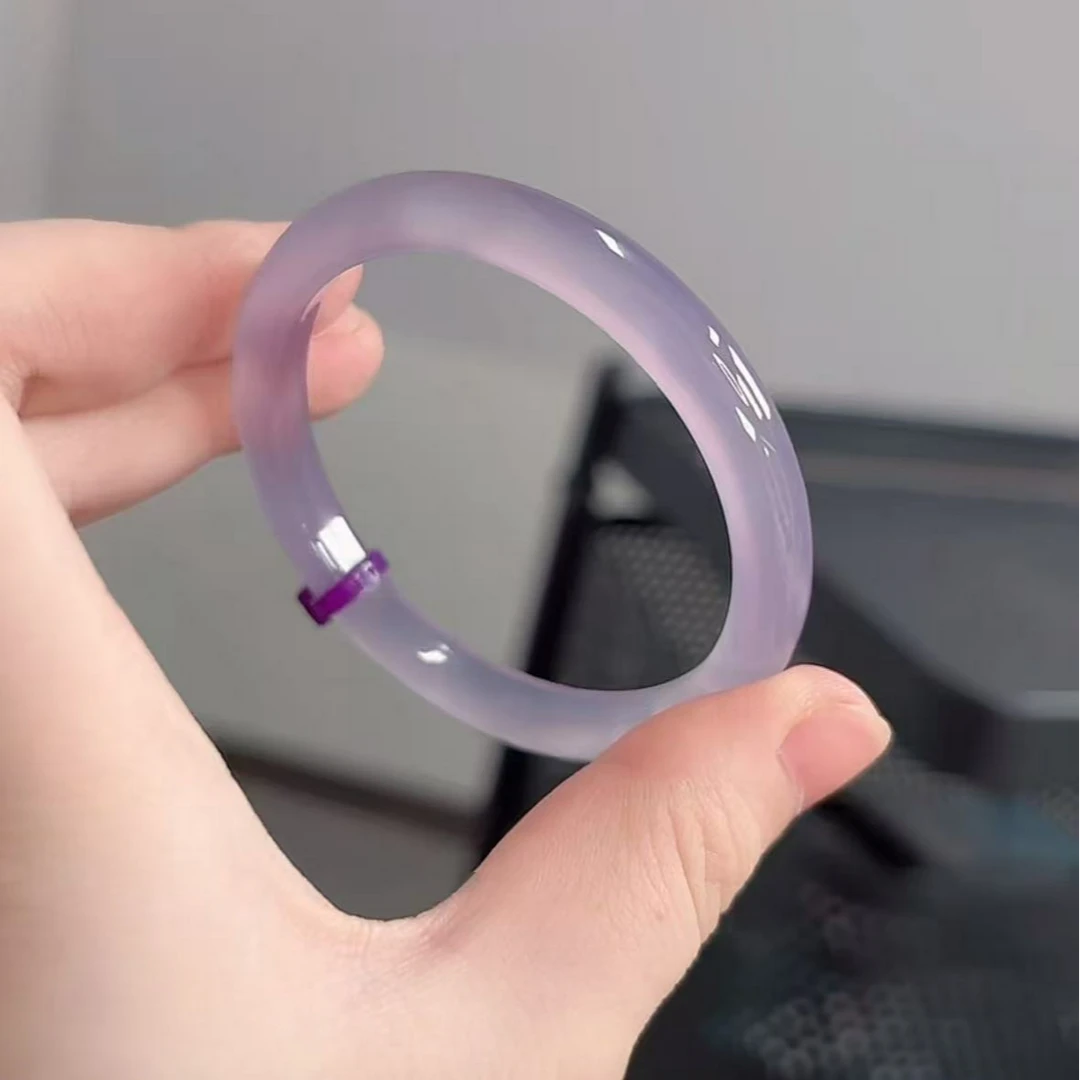 【紫霞】紫霞仙子卡8窄条 福利款玛瑙玉髓多样性一只发