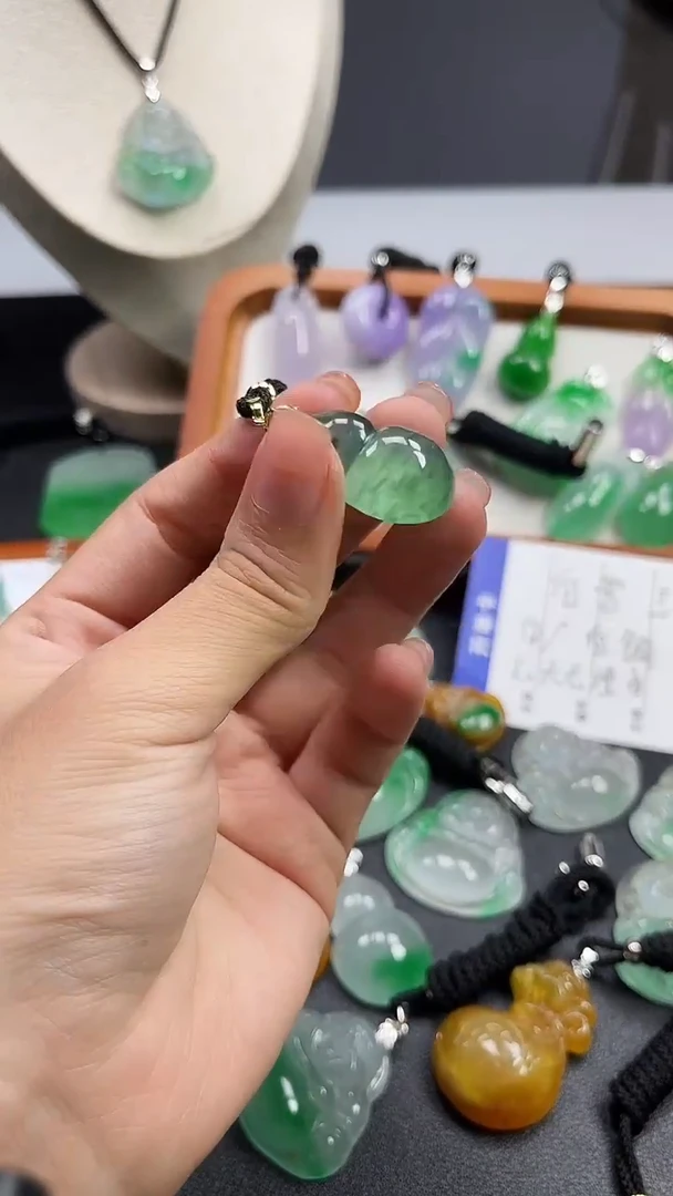 颈饰未镶嵌翡翠  所见即所得 一图一物