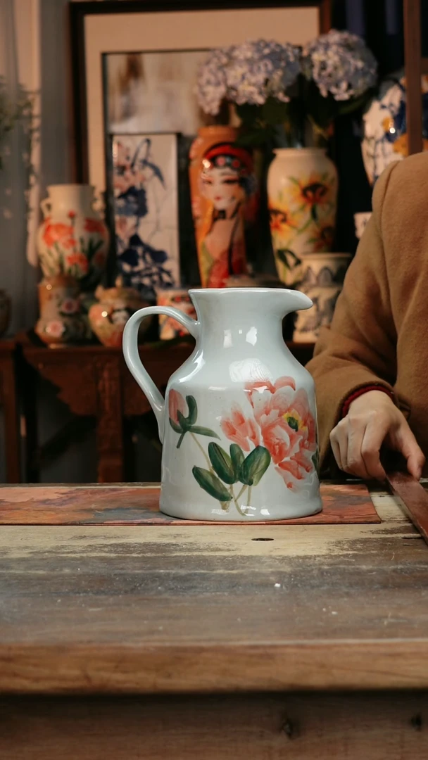 【闪购商品】瓷片景德镇纯手工釉下彩精品花瓶