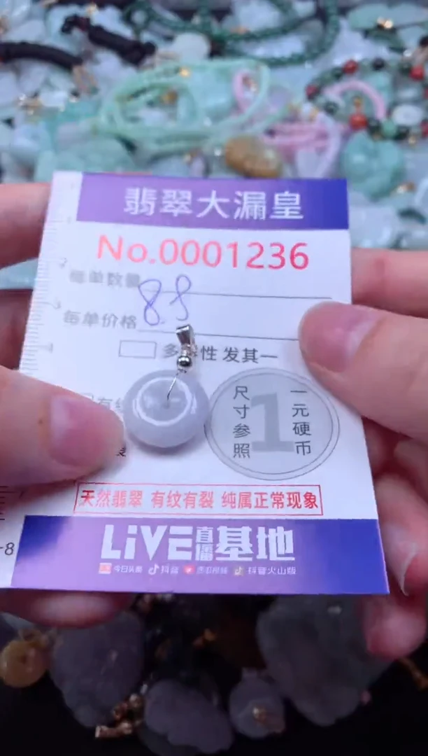 吊坠(不含链)未镶嵌翡翠1236