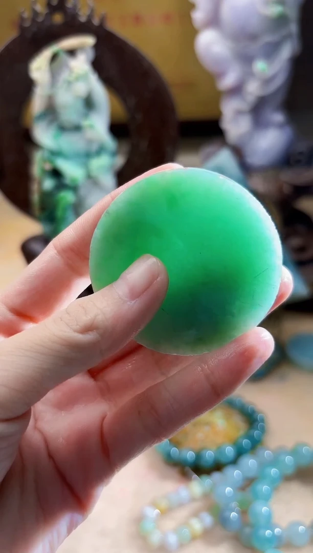 未镶嵌挂件翡翠A货柠优8339多样性