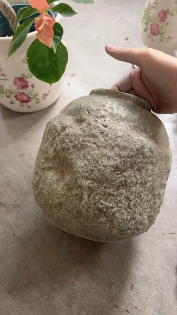 【闪购商品】陶瓷花盆高21cm内口7.5cm