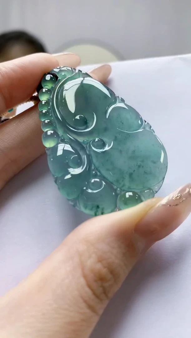 未镶嵌定制翡翠4898jw-毛货挂件34