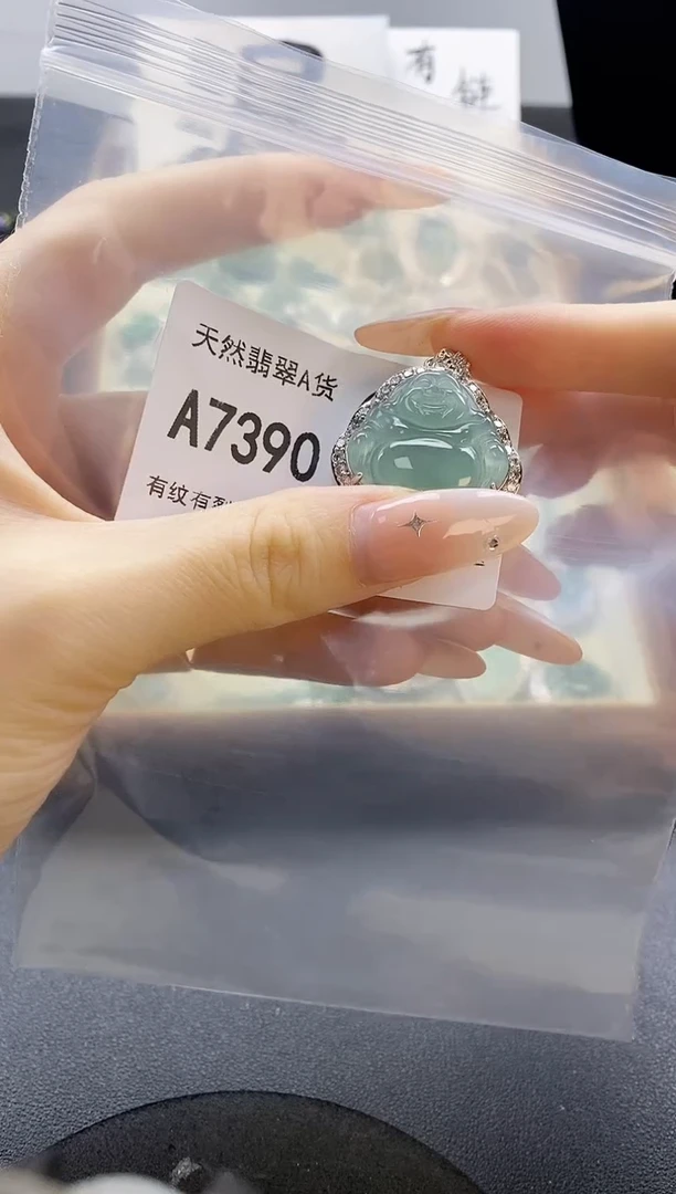 吊坠(赠链)未镶嵌翡翠天然翡翠A货