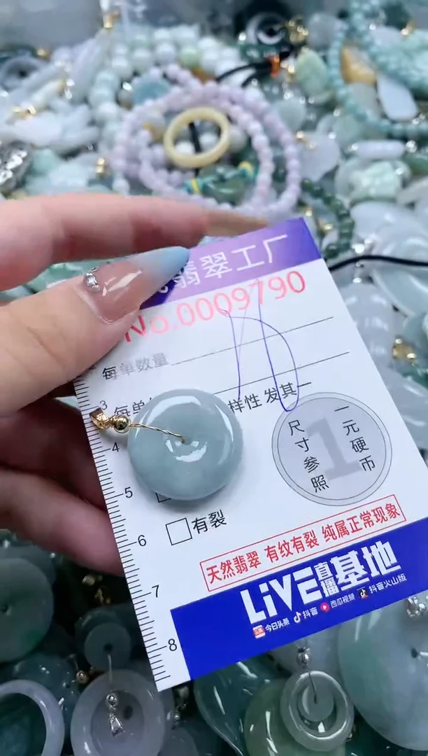翡翠未镶嵌吊坠(不含链)9790