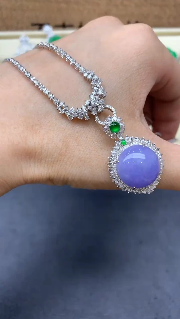 【闪购商品】翡翠颈饰18K金镶嵌623-中国好珍宝