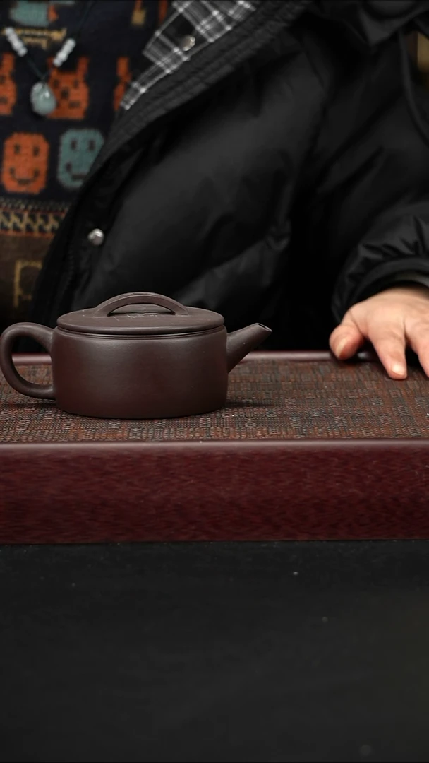 茶壶紫砂紫泥汉瓦200cc