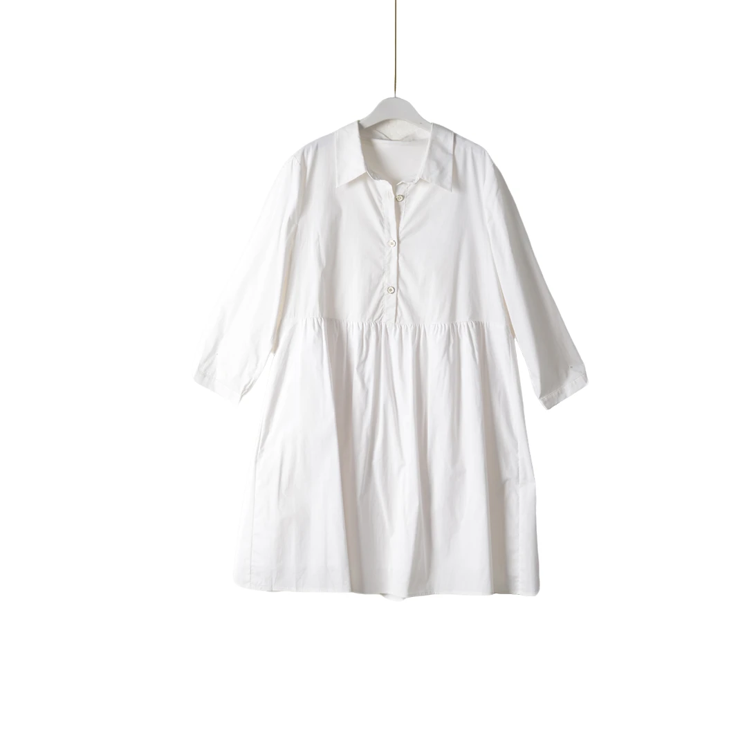 GPB4【专柜捡漏】大码时尚女装QAC-连衣裙9678-白色正码