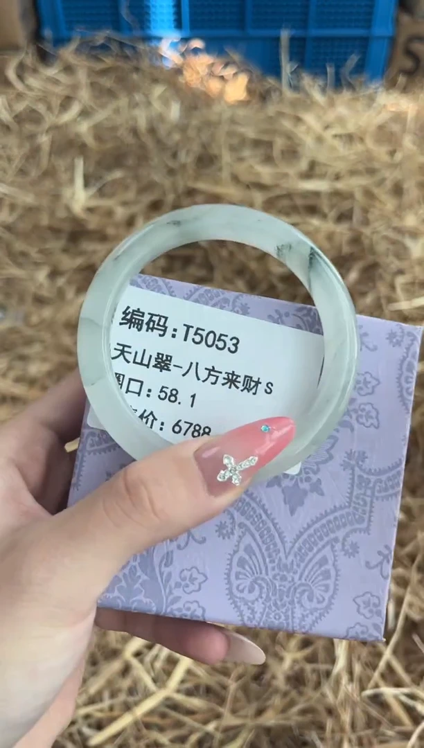 未镶嵌手镯石英质玉T5053