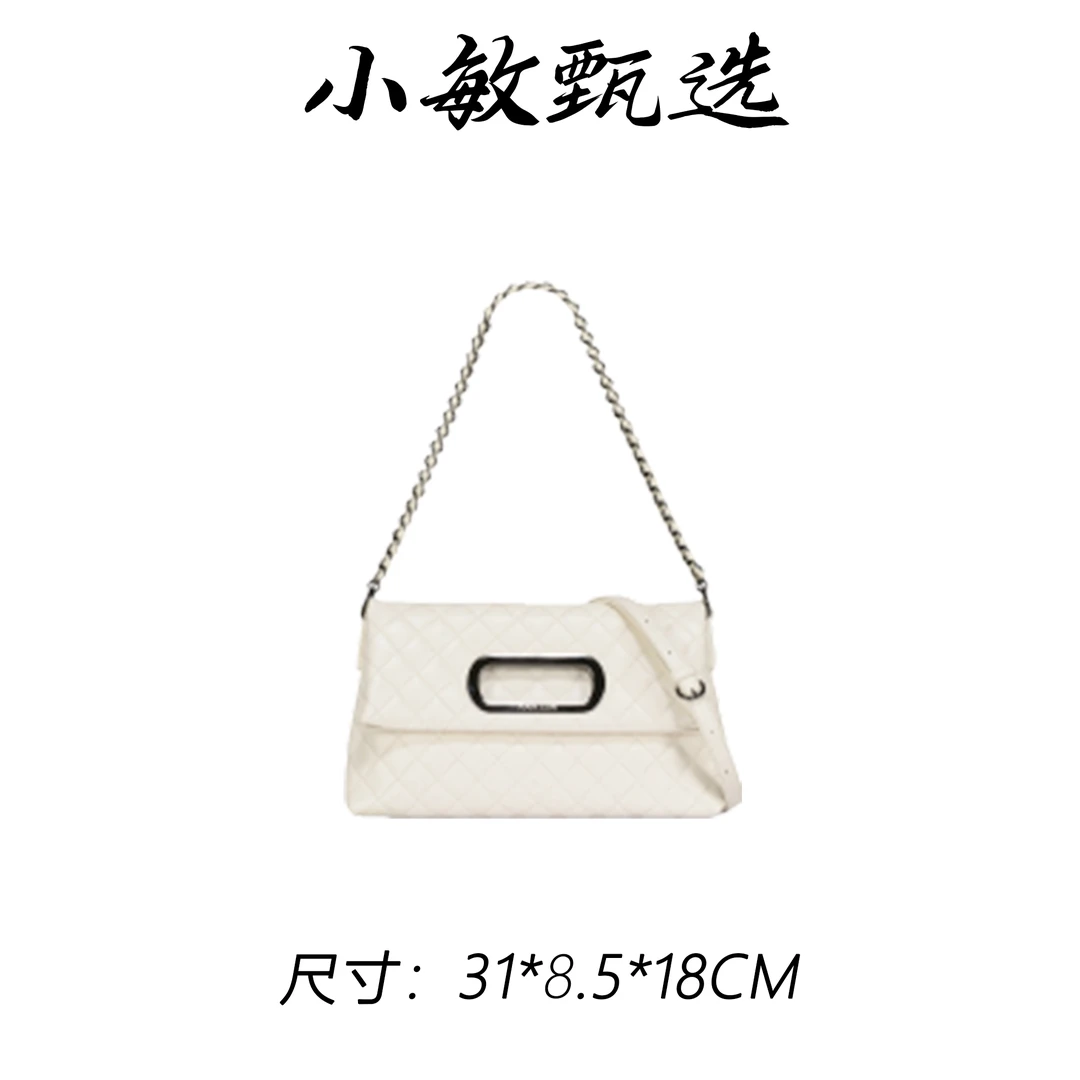 【小敏精选】渠道货GQ-24502-米白经典大气气质百搭女士包包