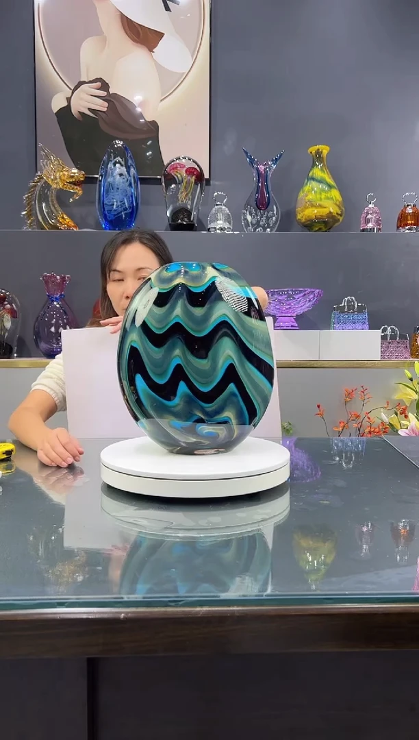 手工艺品琉璃水晶琉璃花瓶1个