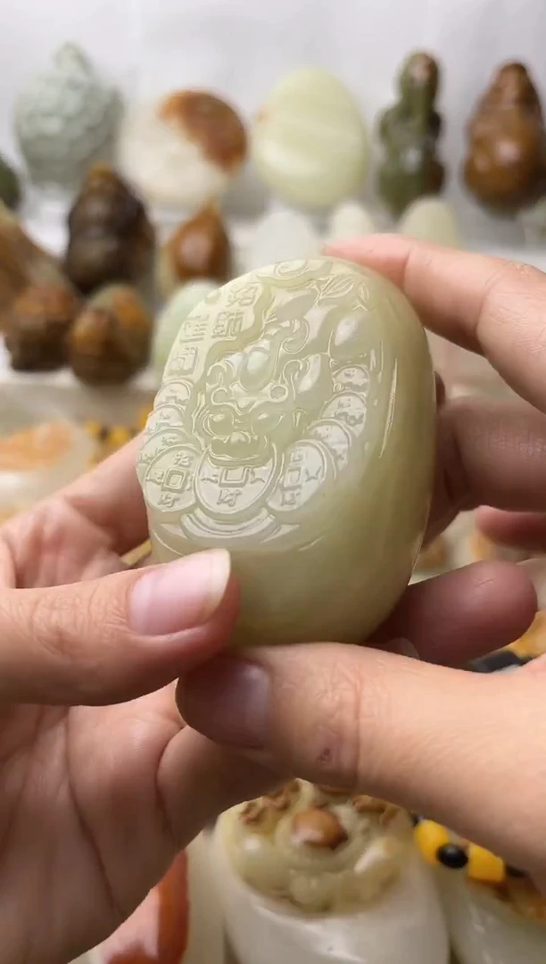 石材古青石棉纹正常不退换貔貅