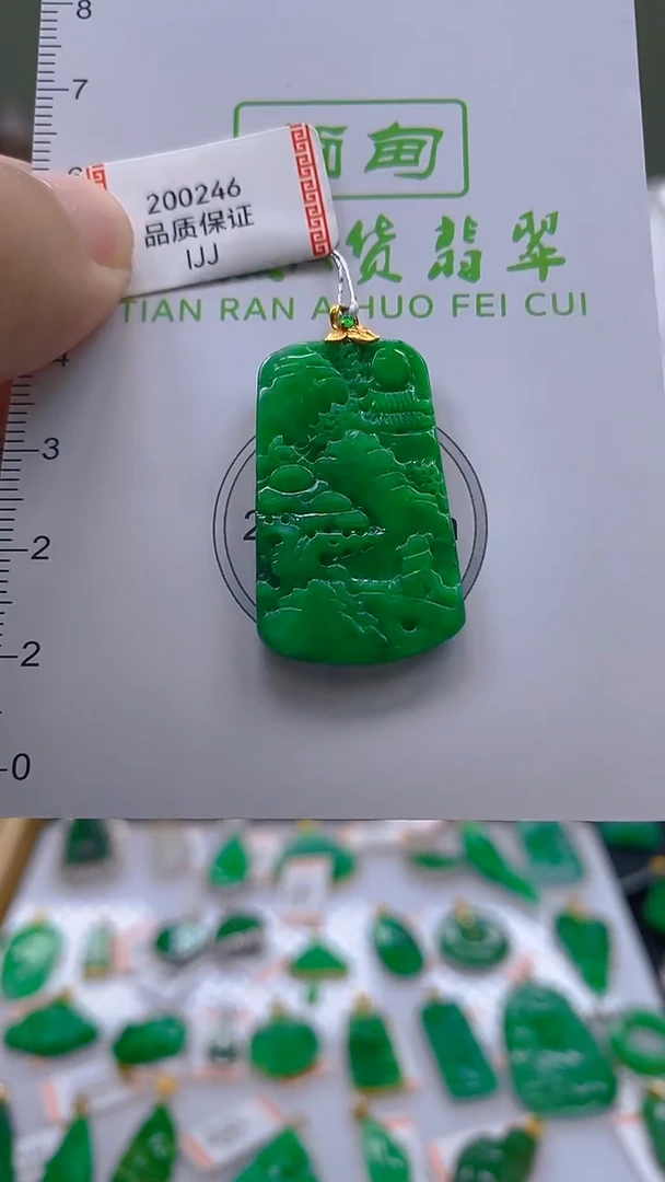 翡翠未镶嵌颈饰吊坠