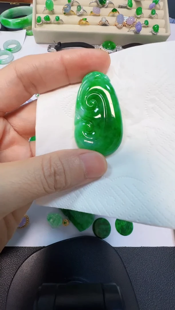 吊坠(不含链)未镶嵌翡翠静**年9280