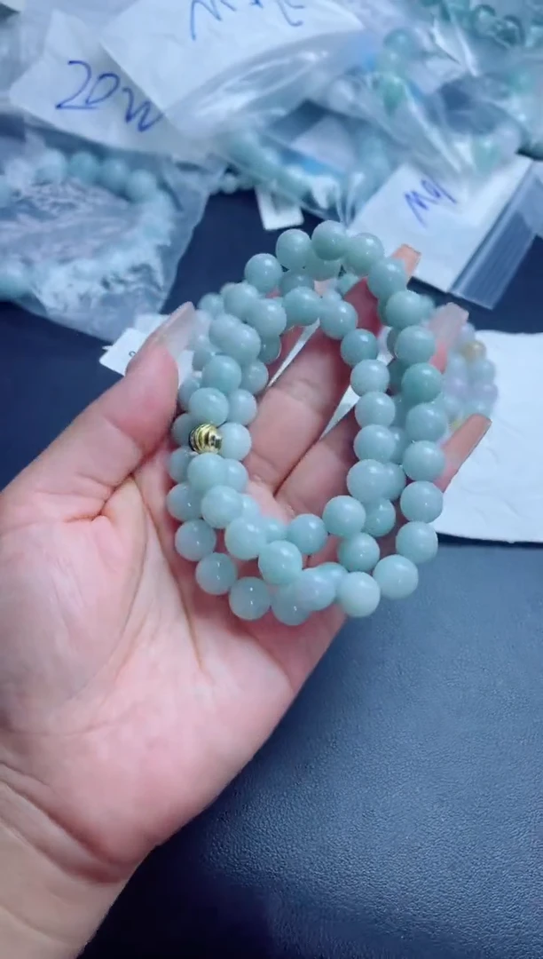 定制翡翠未镶嵌珠串