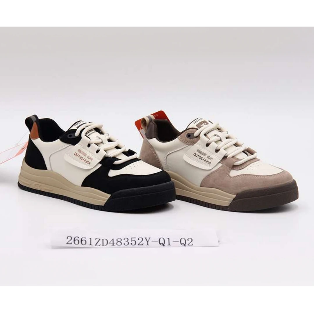厚底板鞋青年休闲板鞋系带时尚低帮春秋小白鞋2661ZD48352Y