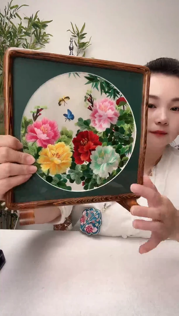 刺绣苏绣双面绣摆台